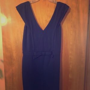 Stitch Fix Navy Caspain Bow Detail Ponte Dress